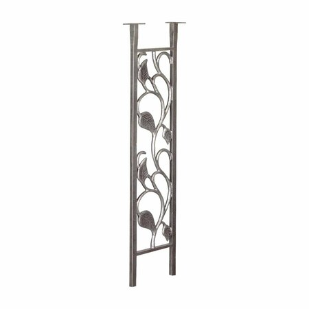 SPECIAL LITE Floral Mailbox Post, Swedish Silver 450-SW